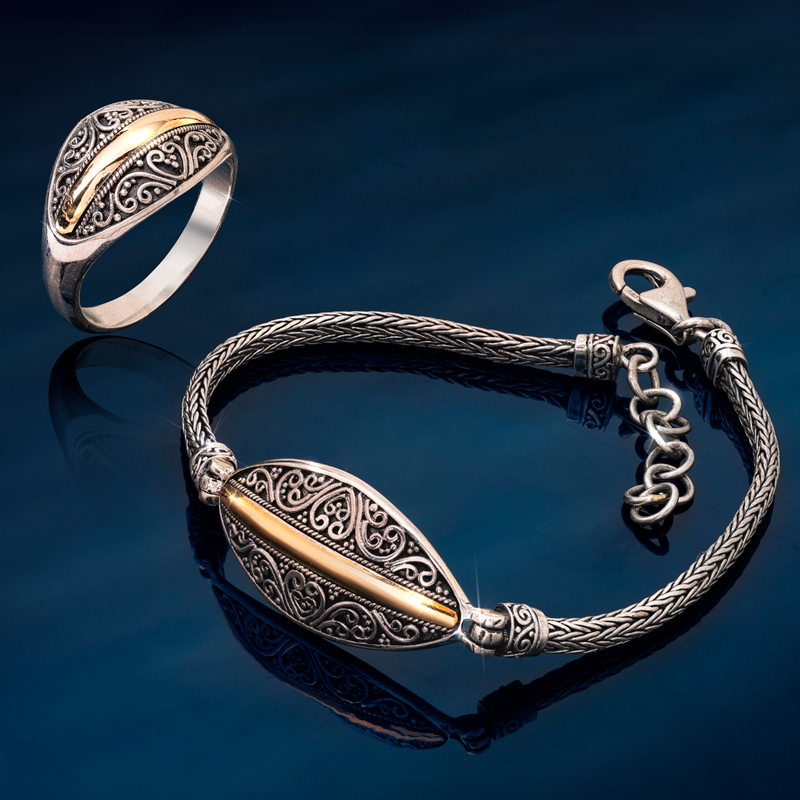 Hearts of Bali Ring & Bracelet