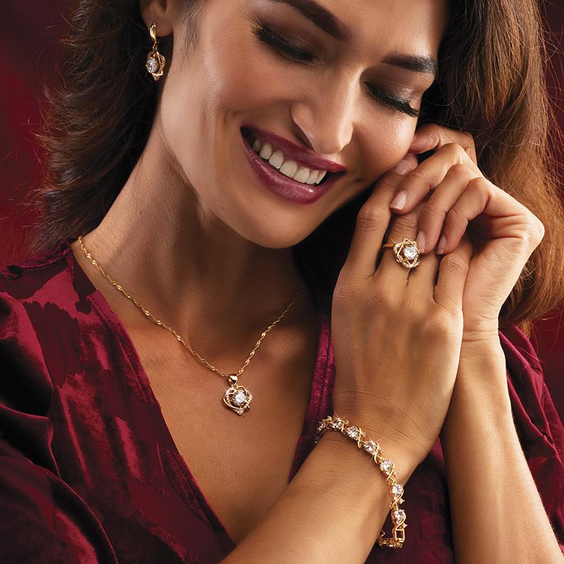 Women's Two Hearts Necklace