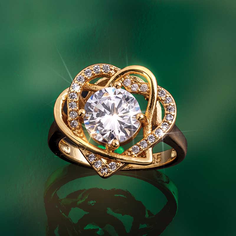 Women's Two Hearts Ring