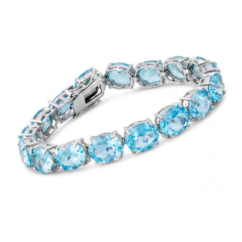 Blue Topaz Statement Bracelet