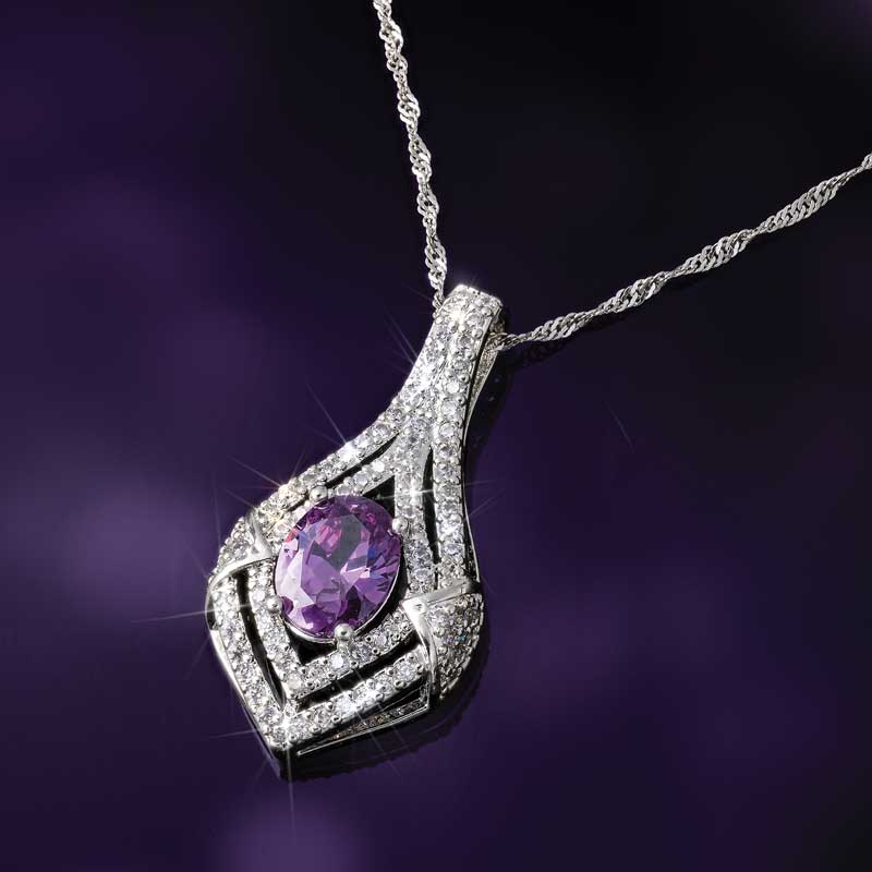 Purple Passion Pendant & Chain