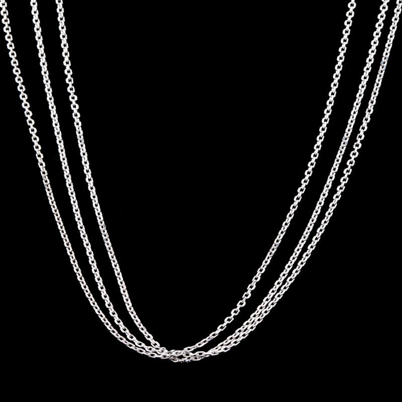 Women's 3-Strand Sterling Silver Cable Chain