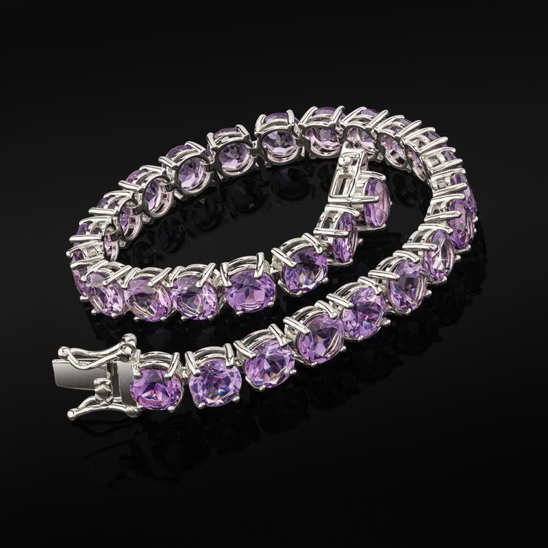 Women's Endless Love Amethyst Tennis Bracelet
