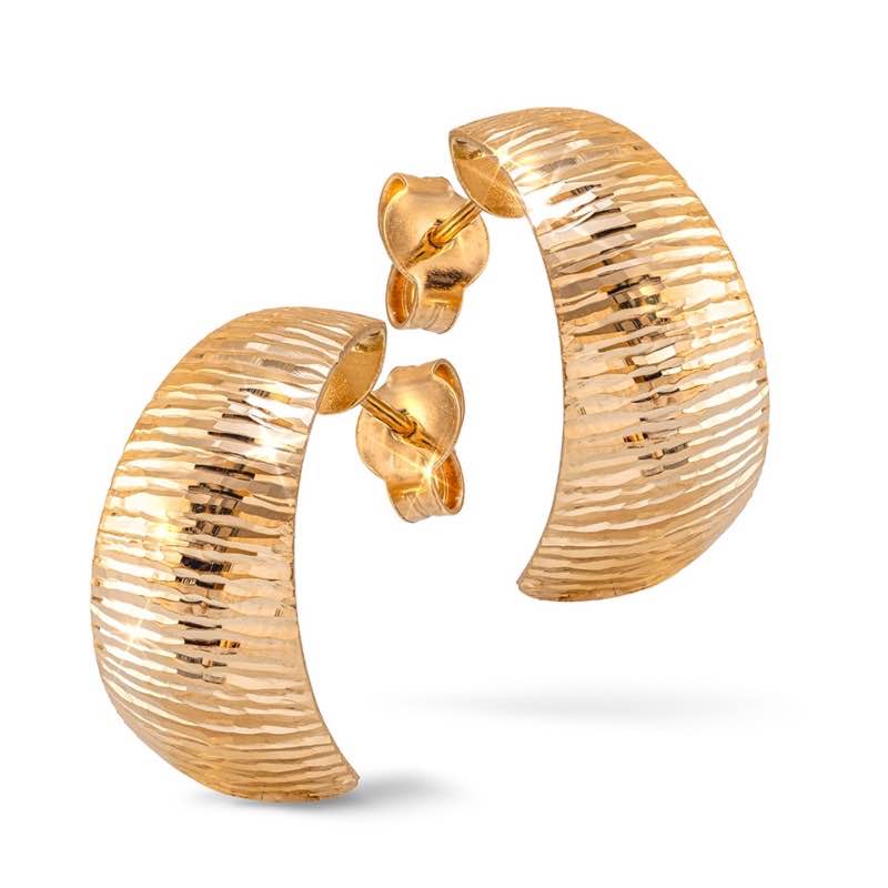 14K Yellow Gold Italian-Made Earrings