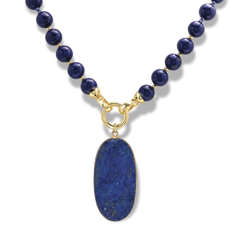 Women's Lapis Statement Necklace