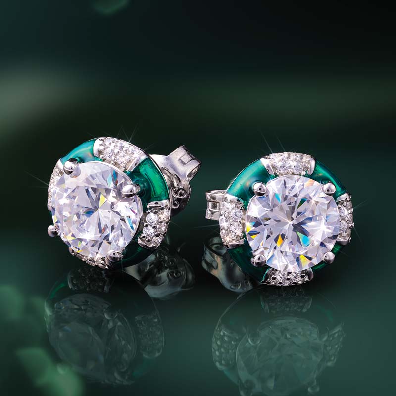 Women's Paint the Town Green Earrings