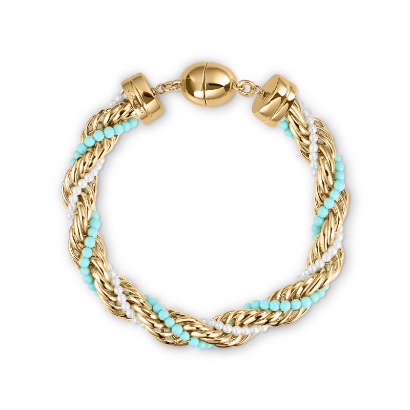 18k Yellow Gold Plated Italian Rope Bracelet