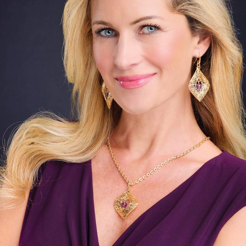 Amethyst Lace Necklace