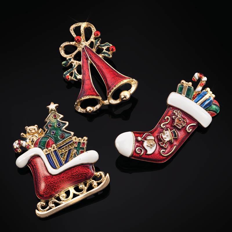 Signs of the Season Brooch (set of 3)
