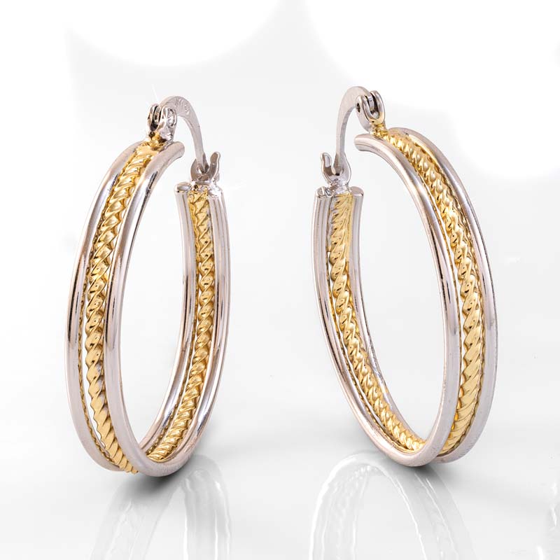 Harmony Hoop Earrings (Woven)