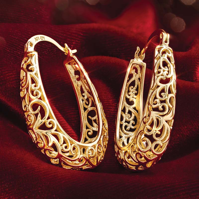 Venetian Palace Earring (gold-finished)