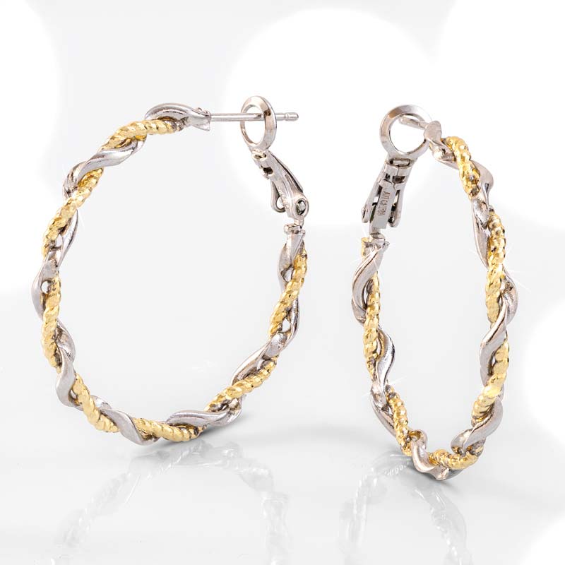 Harmony Hoop Earrings (Twisted)