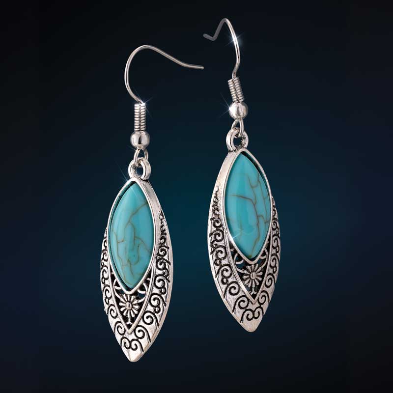 Wisdom and Freedom Howlite Earrings (6 ctw)