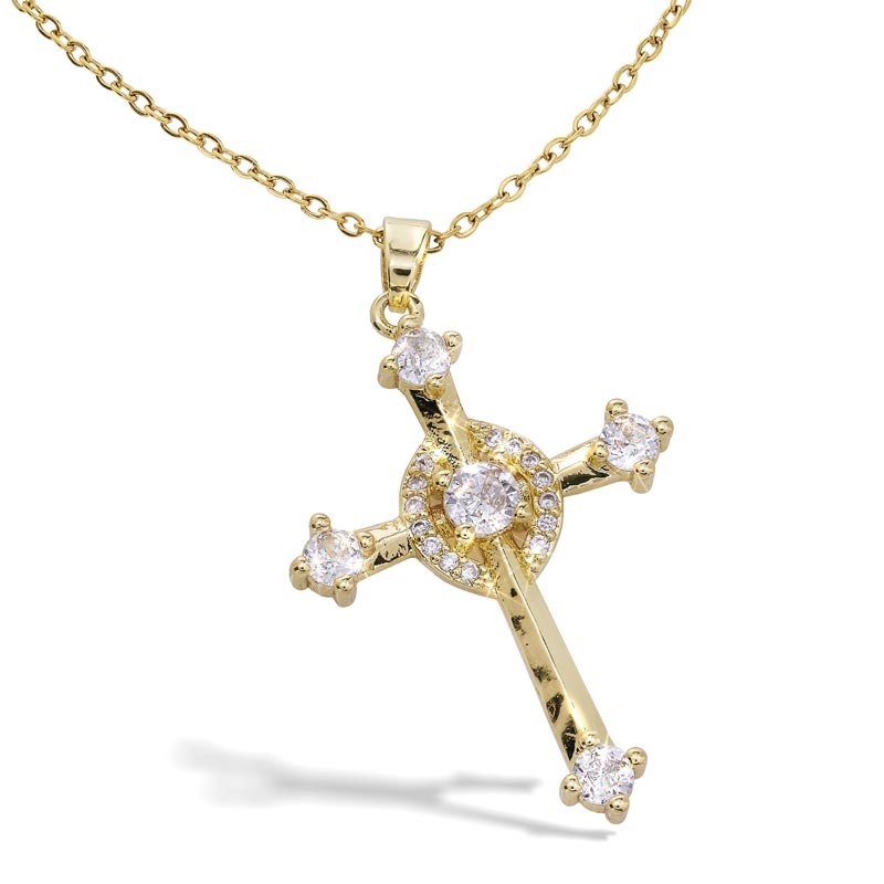 Women's Elegant Faith Cross Necklace