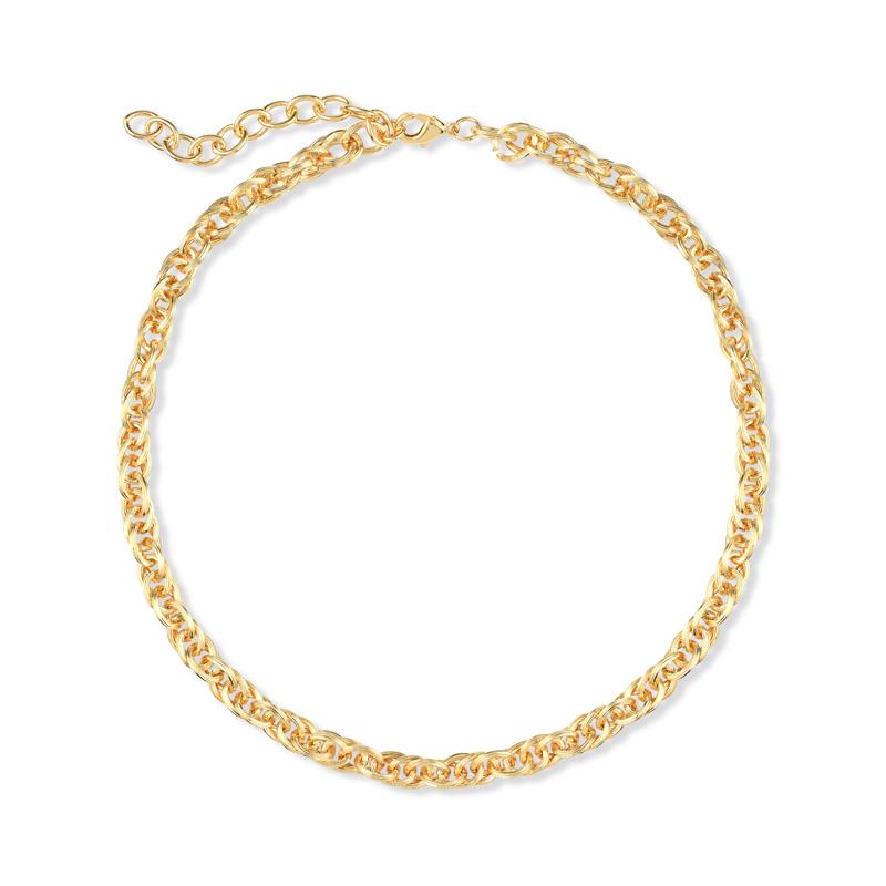 Hidden Treasure Chain Necklace (14K yellow gold-finished)