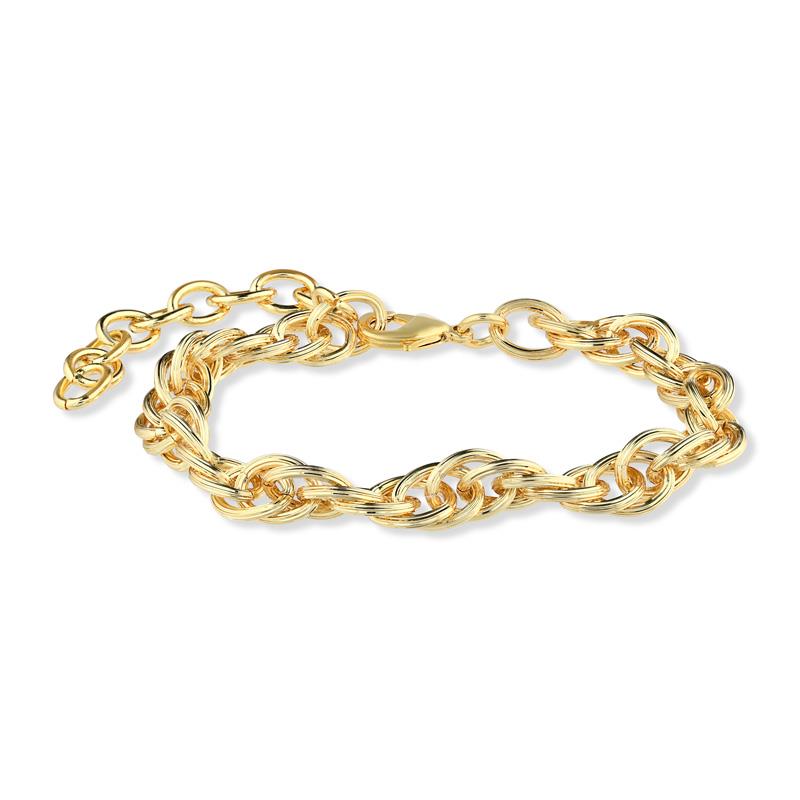 Hidden Treasure Chain Bracelet (14K Yellow Gold-Finished)