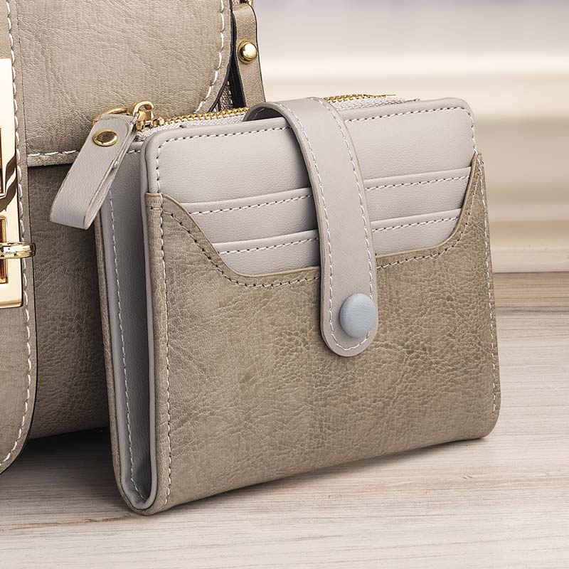 Parisian Chic Bifold Wallet (Pewter)