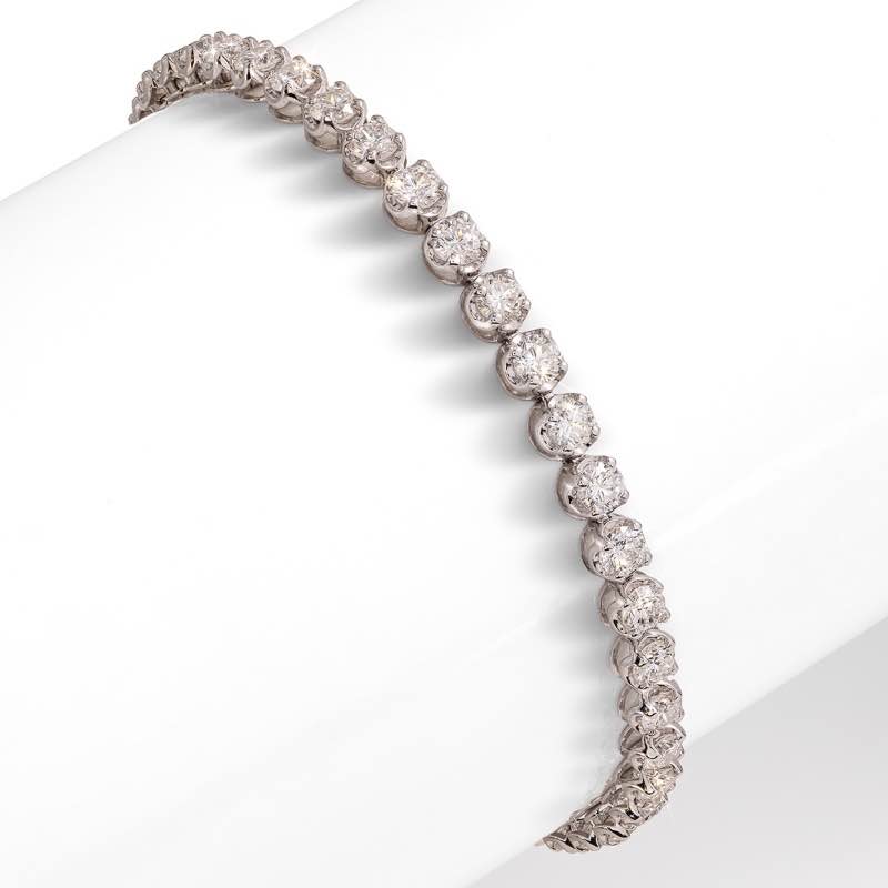 Sterling Silver Lab Diamond Bracelet