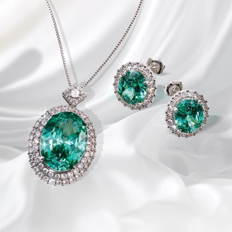 Caribbean Bay Necklace & Earrings Set