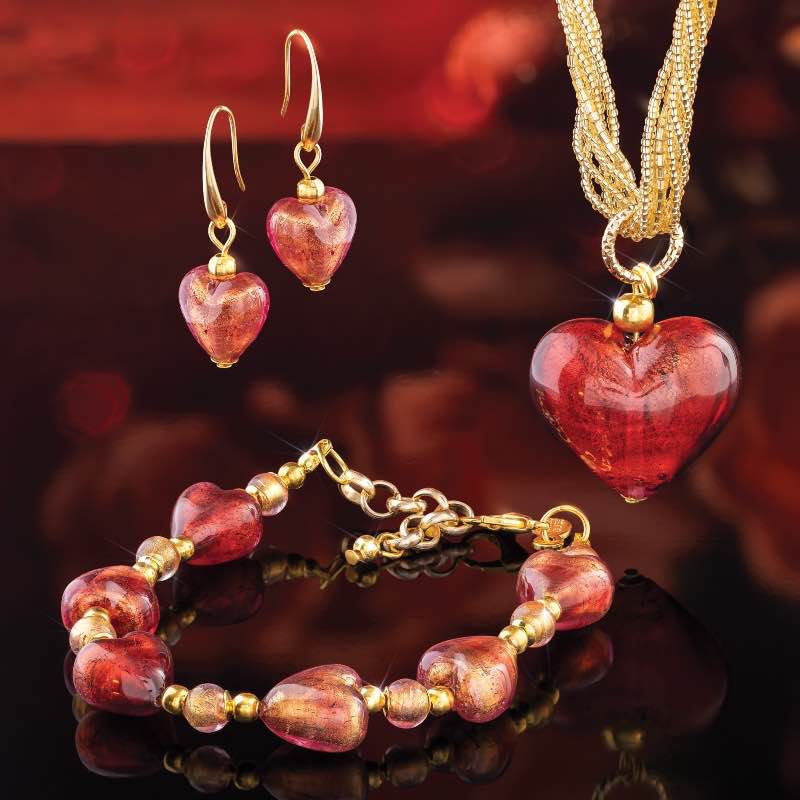 Amore Veneziano Set (Pendant, Chain, Bracelet & Earrings)