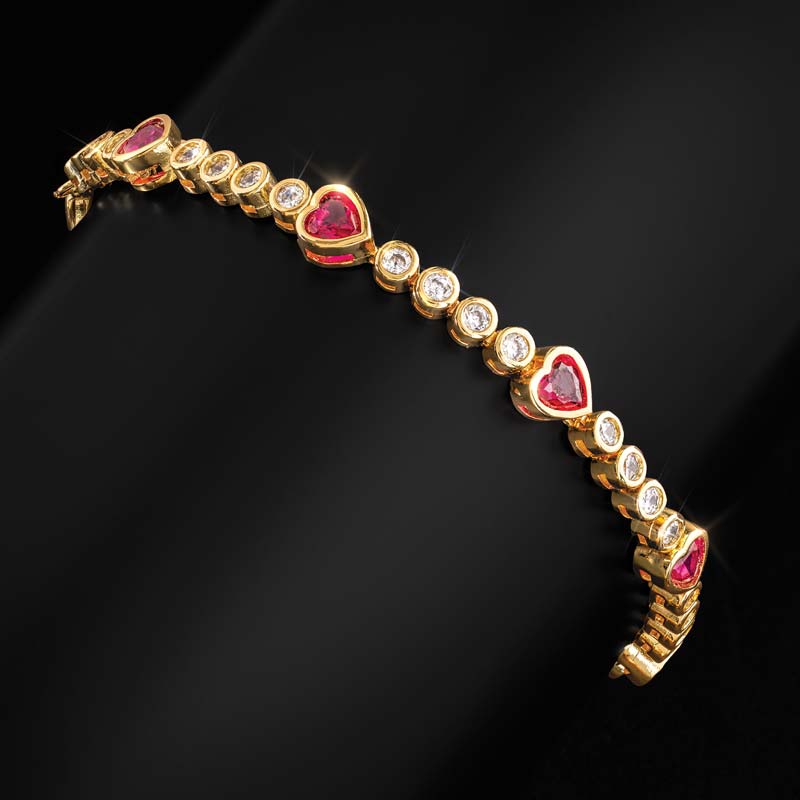 Hearts on the Court Bracelet