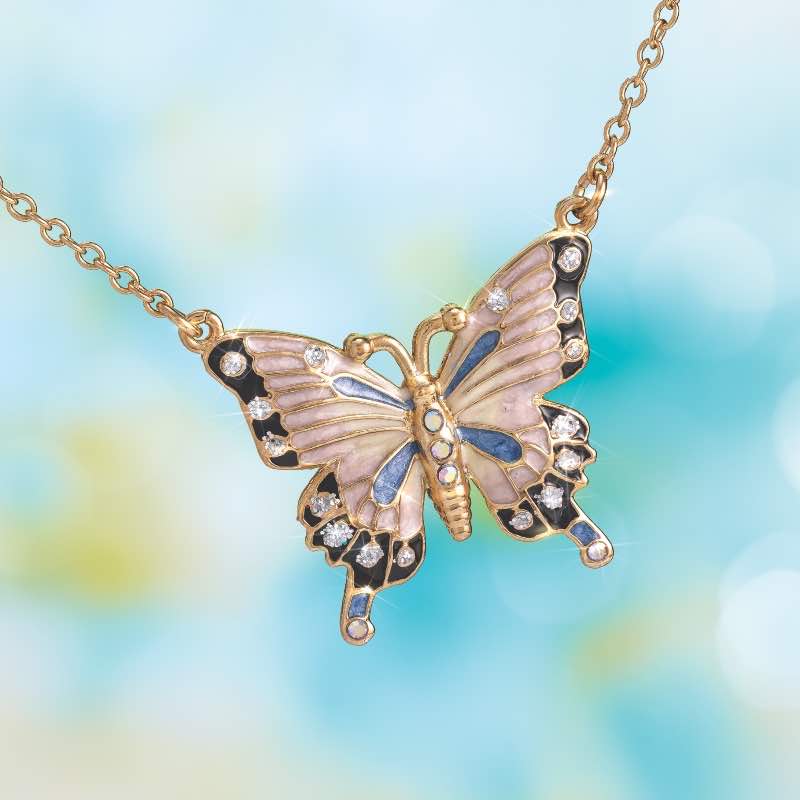 Parisian Butterfly Reverie Necklace