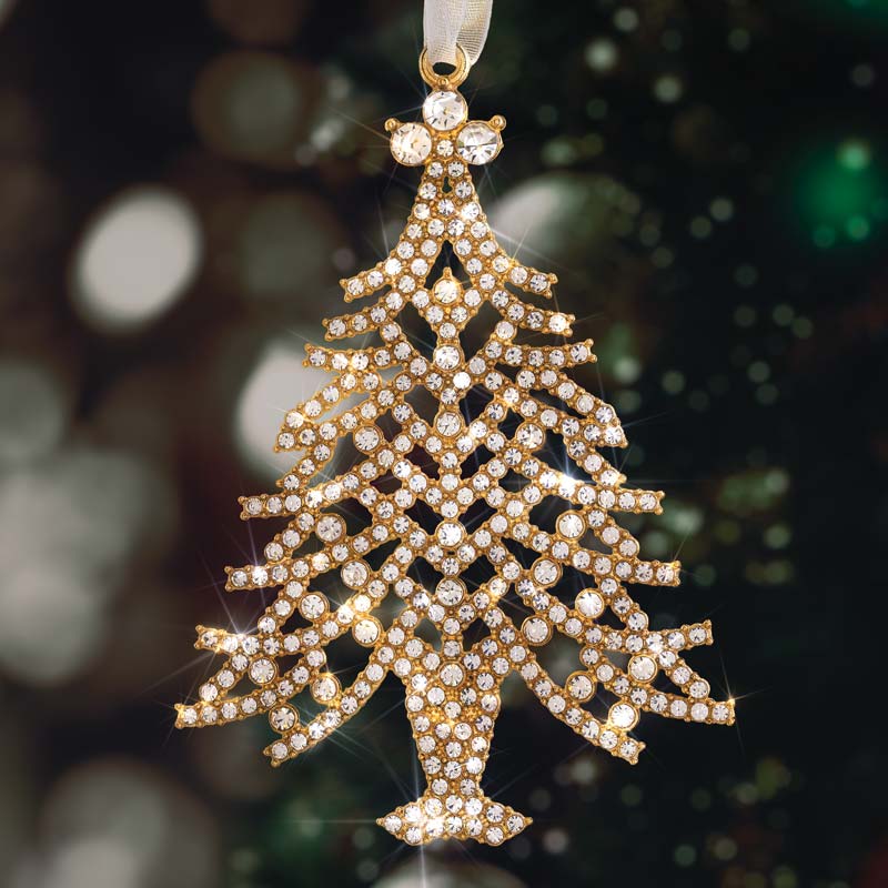 Sparkling Gold Radiant Christmas Tree Ornament