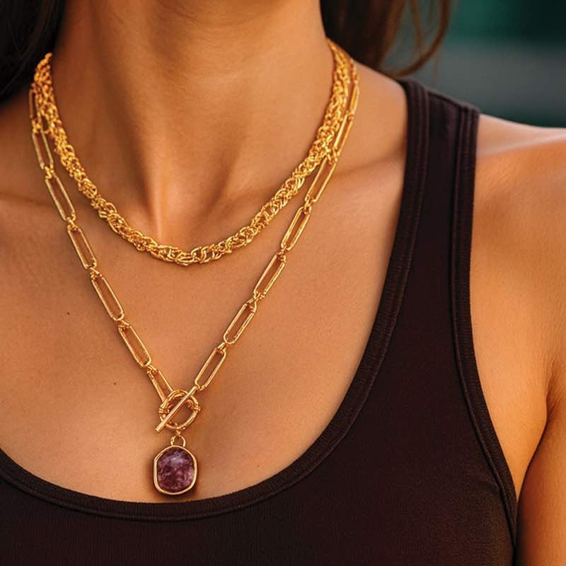 Pure Chic Amethyst Necklace