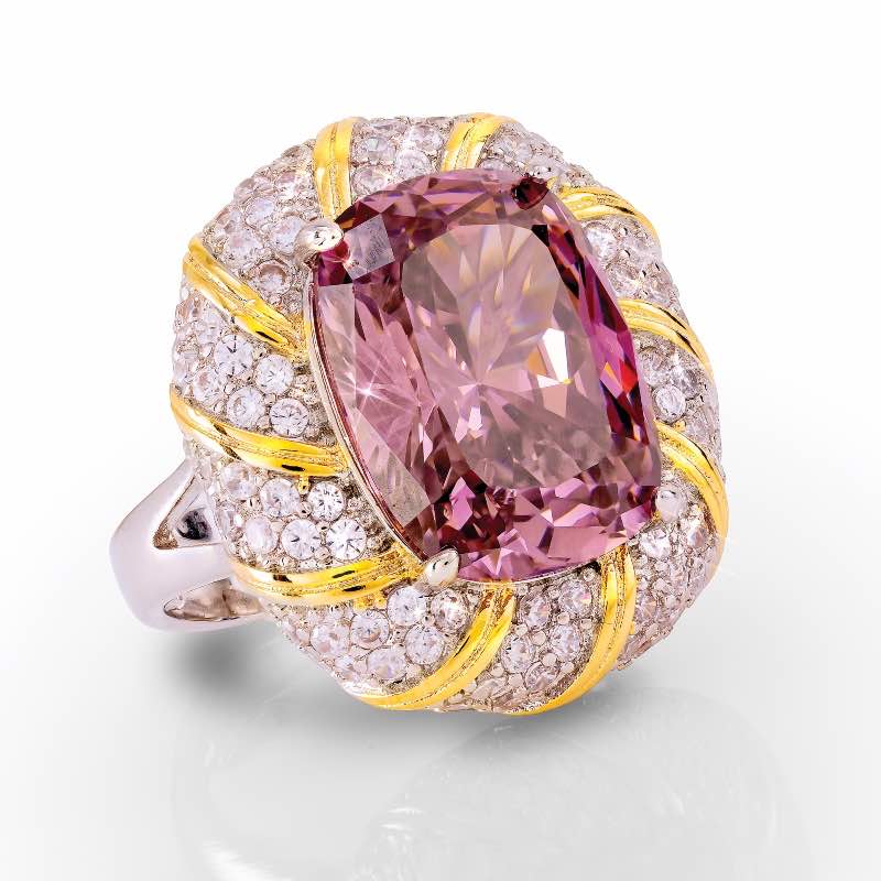 Lavender Dream DiamondAura Necklace and Ring