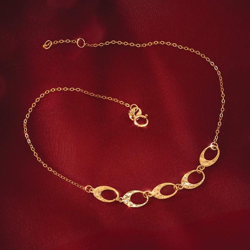 10k Yellow Gold Italian Oval Bracelet