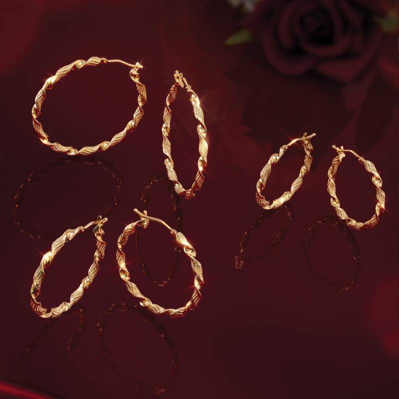 Bella Tre Hoop Earrings (Set of 3)