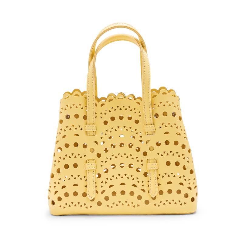 Spring Lace Mini Tote Bag (Yellow)