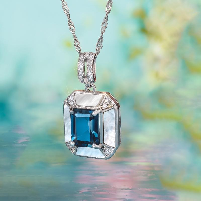 Savoy Twilight London Blue Topaz Pendant