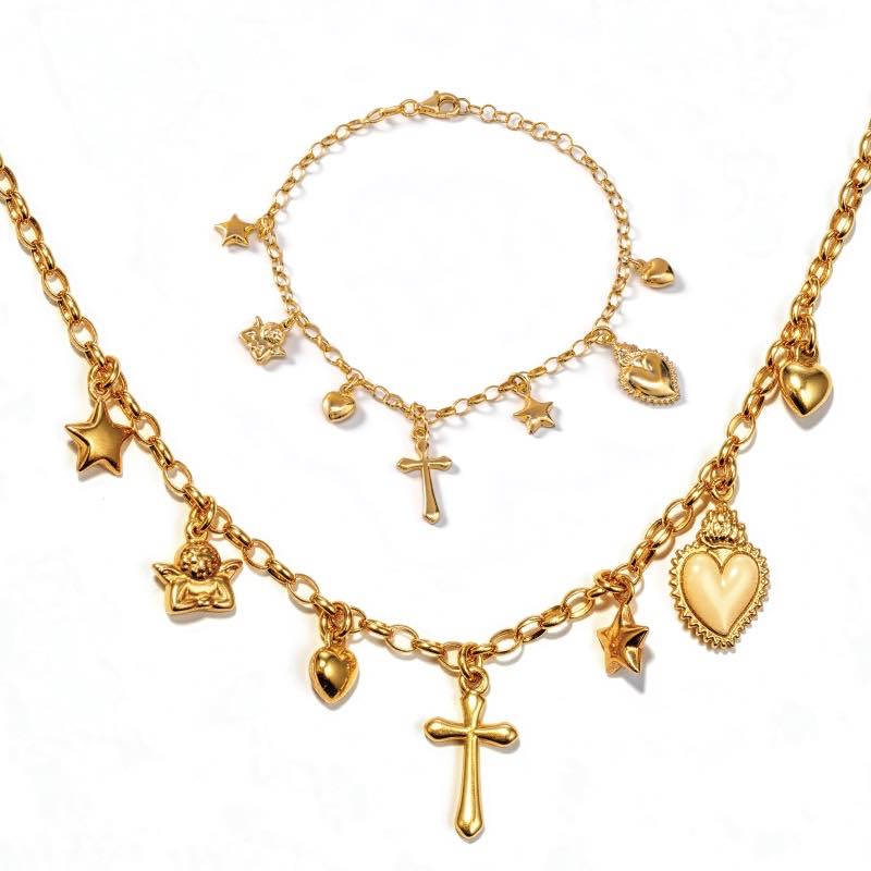 Symbols of Grace Necklace & Bracelet