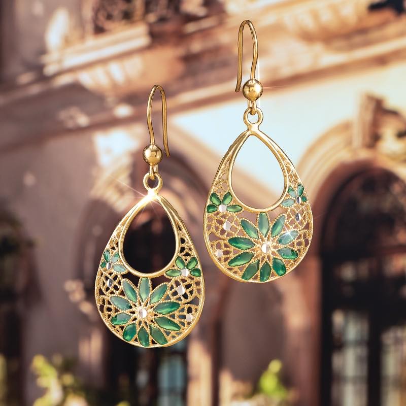 Verdant Filigree Italian Artisan Earrings