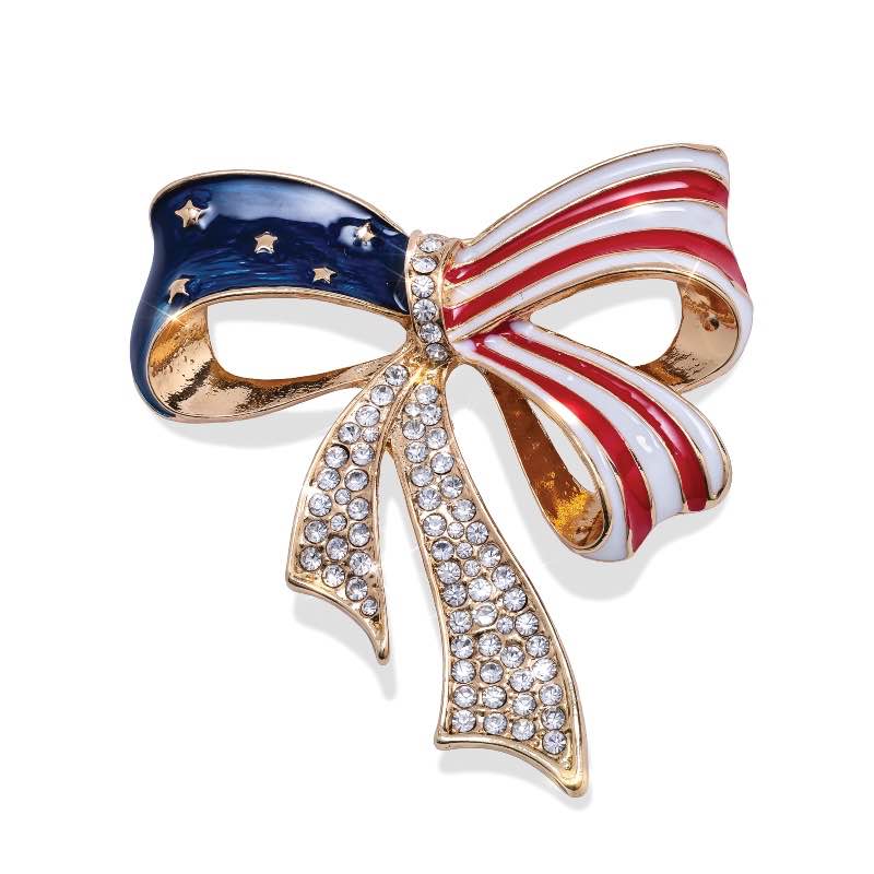 Grand Old Flag Ribbon Brooch