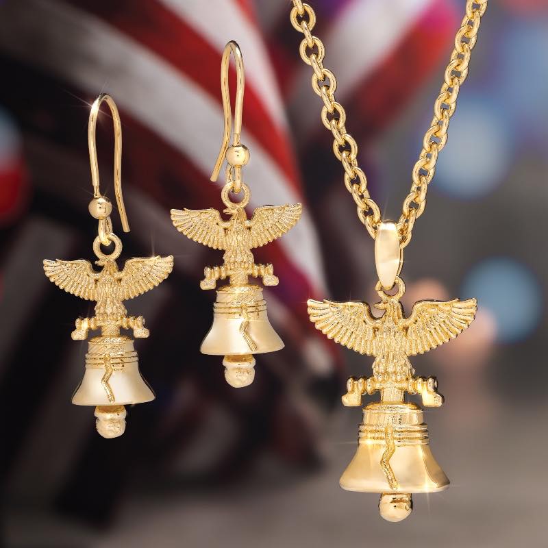 The Liberty Bell Jubilee Necklace & Earrings