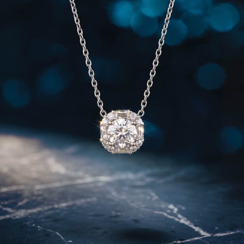 Stellar Edge Moissanite Necklace