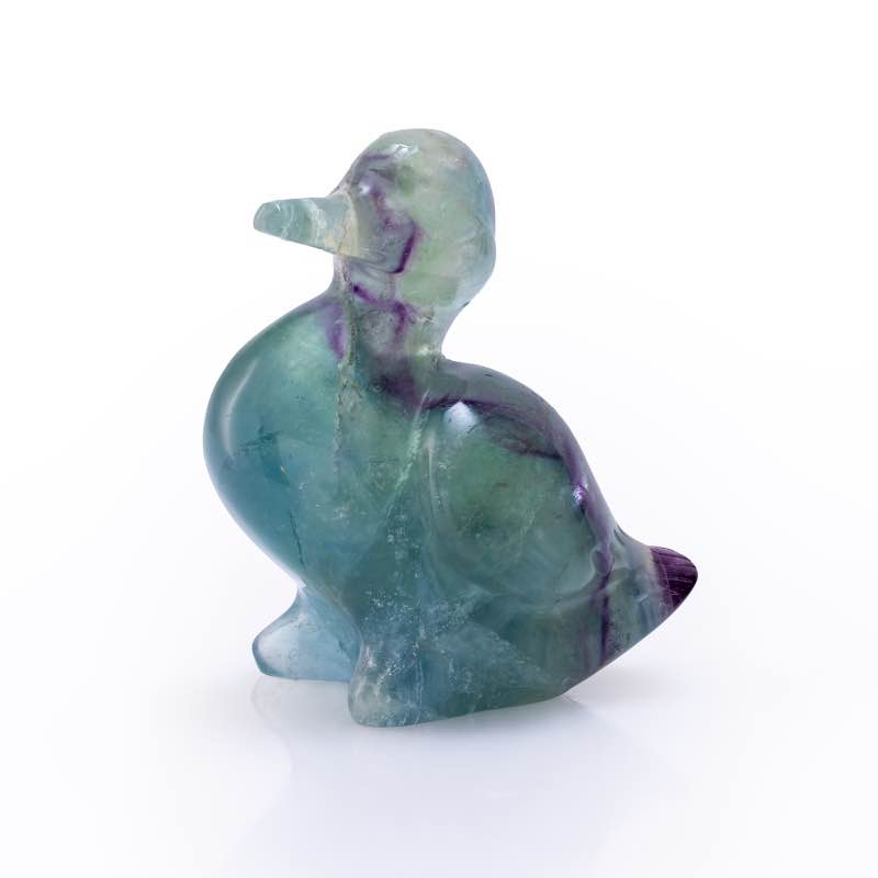 The Clarity Fluorite Figurine (Duck)
