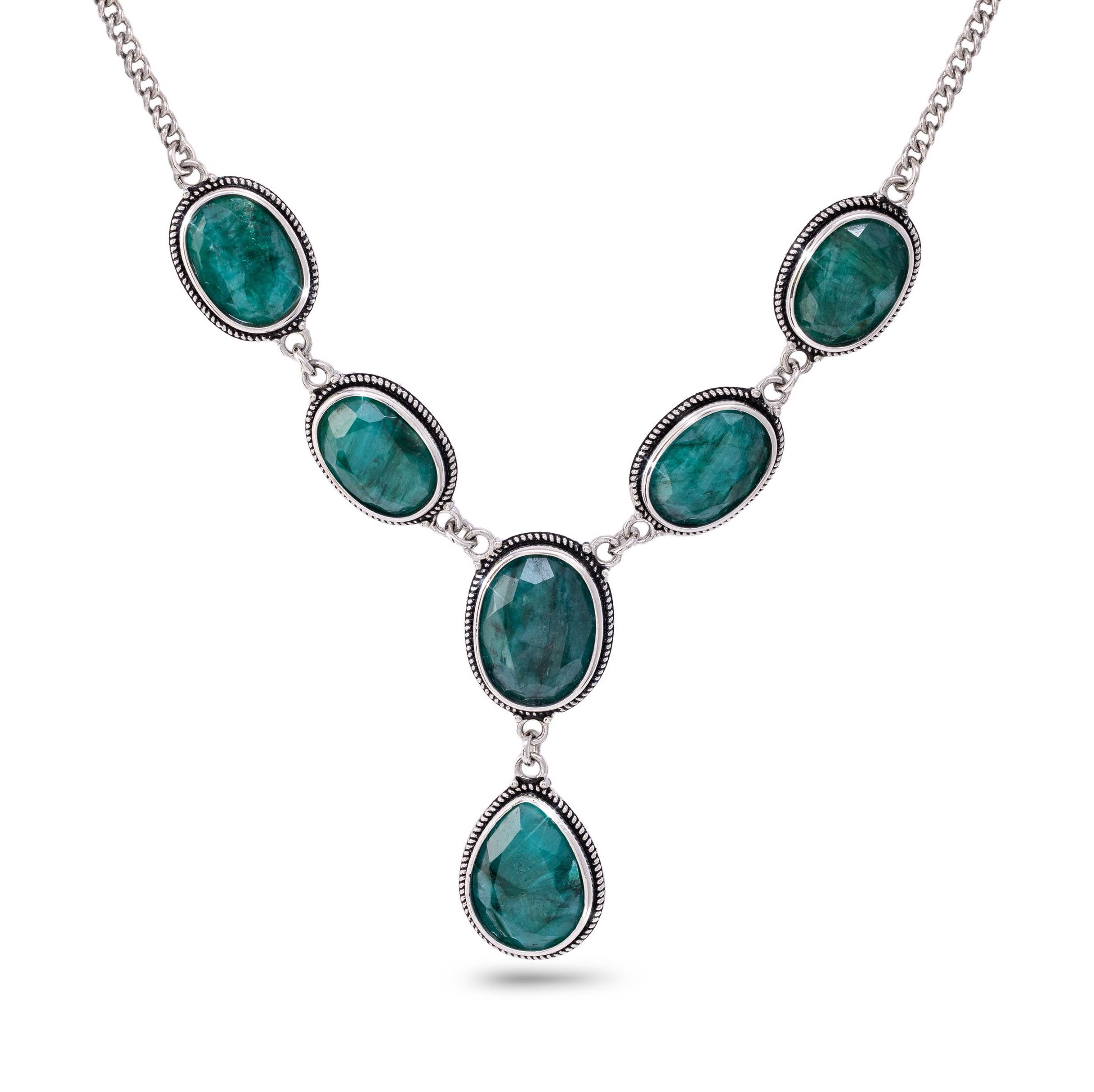 Emerald Green Carnaval Necklace