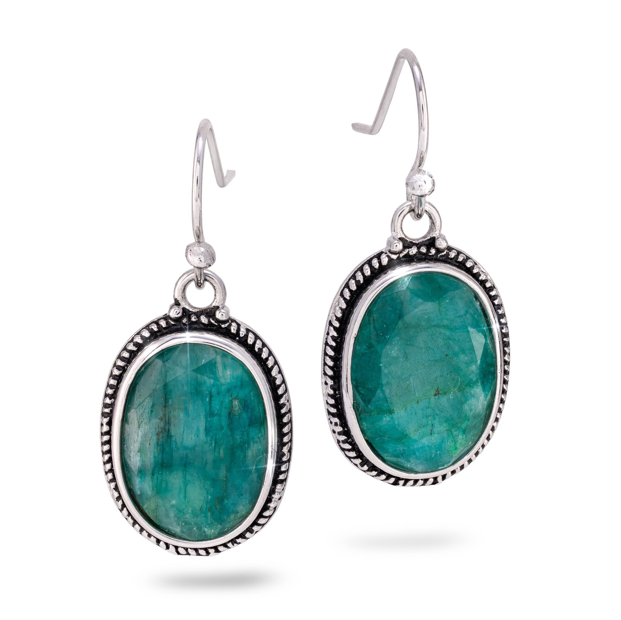 Emerald Green Carnaval Earrings