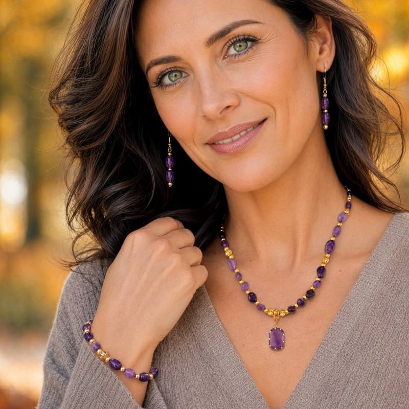 Royalty Treasure Amethyst Earrings