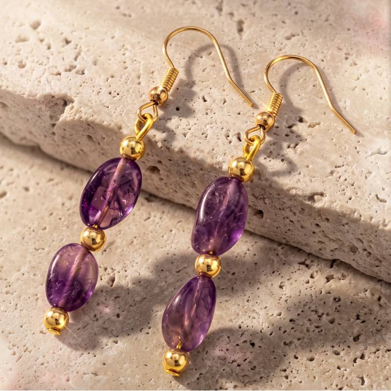 Royalty Treasure Amethyst Earrings