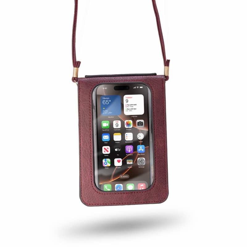 The Touch & Go Crossbody (rich merlot)