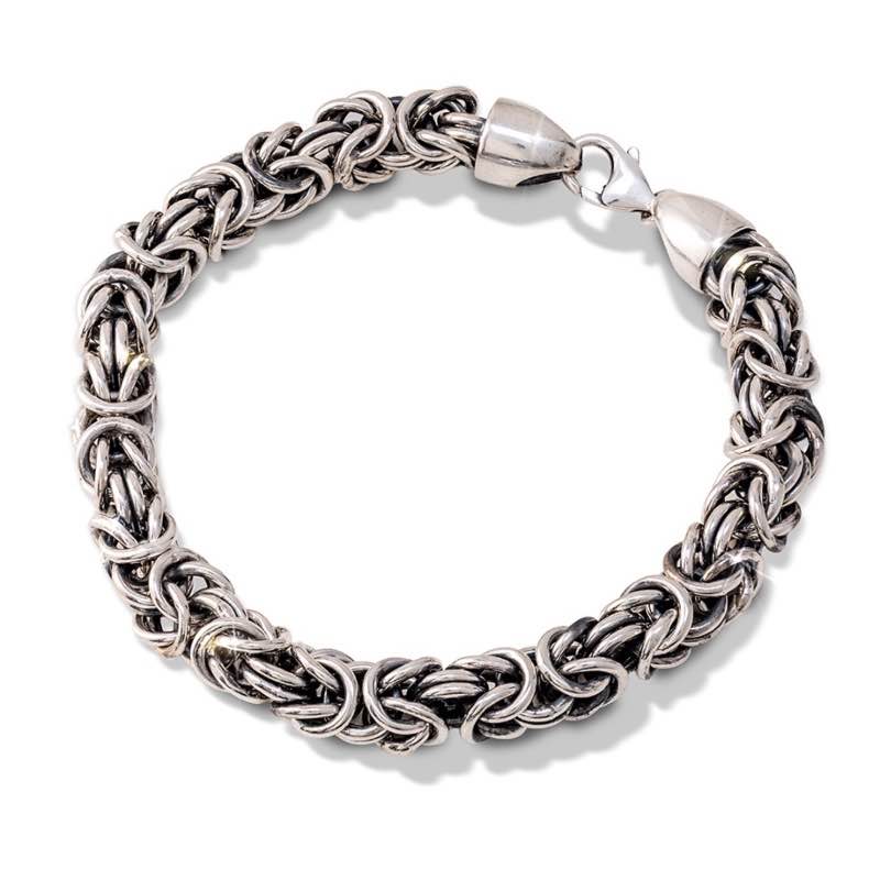Sterling Silver Byzantine Bracelet