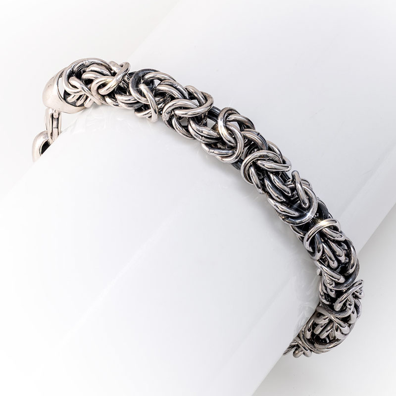 Sterling Silver Byzantine Bracelet
