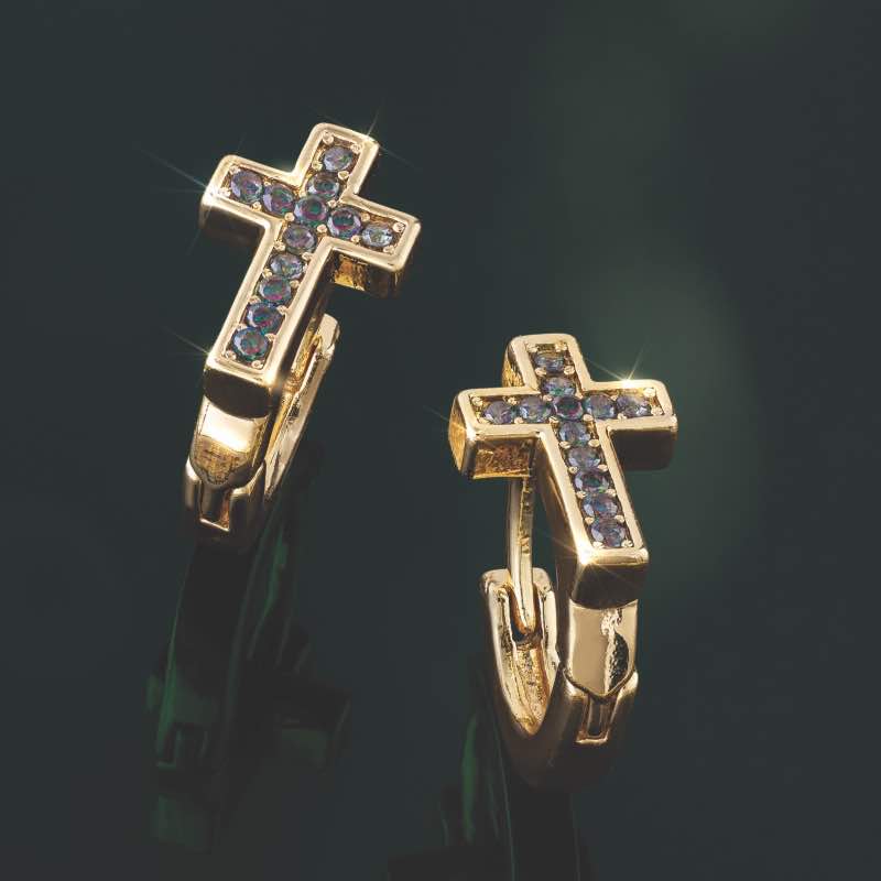 Women's Timeless Faith Cross Earrings