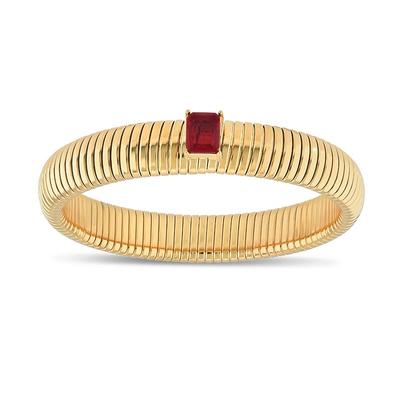 Women's Opulence DiamondAura Bangle (red)