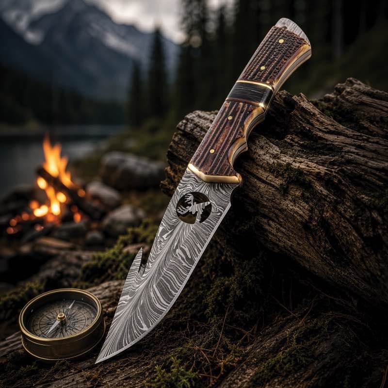 Frontier Damascus Knife