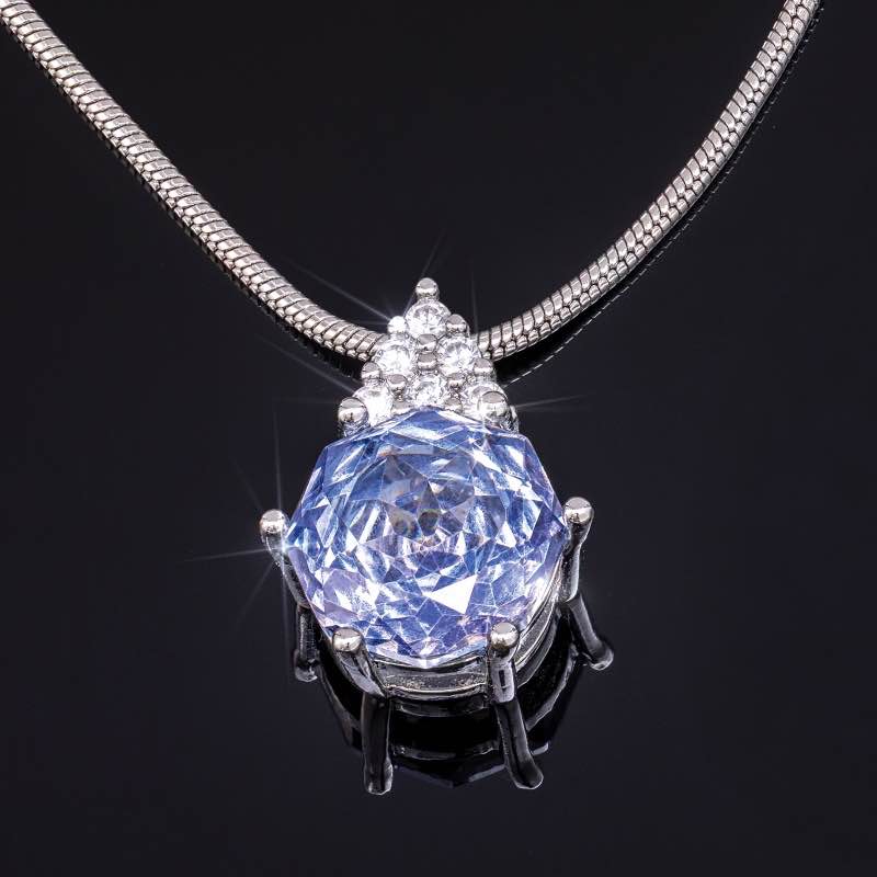 Blue Twilight Double Asscher Necklace & Earrings